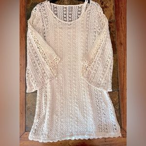 Cream Colored Monoreno Layered Dress